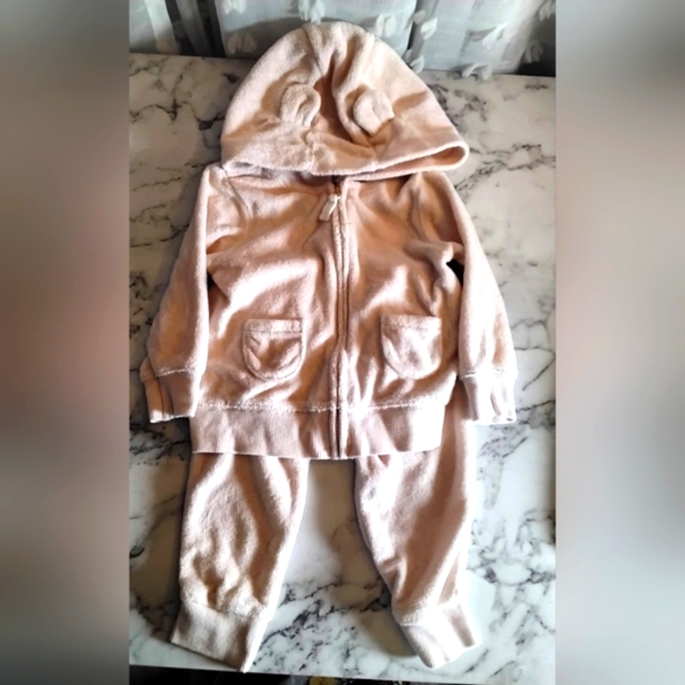 Adorable Pink Baby‎ Hoodie Pants Set - Picture 2 of 7